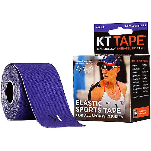 KT Tape Original Kinesiology Tape, Precut, Purple, 20 Ct. Walmart