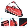 thumbnail image 4 of Uxcell 3 Racquet Waterproof Tennis Badminton Racket Bag Carrying Bag with Shoulder Strap, Red, 4 of 8