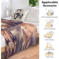 thumbnail image 4 of Custom Blanket with Photo Personalized Customized Picture Name Text Logo Blankets Birthday Anniversary Wedding Memorial Gifts for Dad Mom, Grey, 28"x36" Blankets, 4 of 5