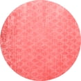 thumbnail image 1 of Ahgly Company Indoor Round Oriental Red Industrial Area Rugs, 8' Round, 1 of 4