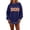 Dark Blue#80902BB, variant on Polka Dot Mock Turtleneck Sweatshirt Women Boo Graphic Long Sleeve Womens Oversized Sweatshirt Drop Shoulder Lightweight Cozy Soft Fall Y2k Sweaters for Women