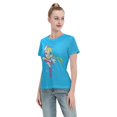 thumbnail image 4 of Women's Basic Short Sleeve T-Shirt Sailor Moon Moon Hare, 4 of 6