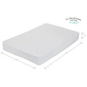 LA Baby 3" Waterproof Mini/Portable Crib Mattress Pad with Embossed Cover, For Non-Full Size Cribs Only
