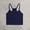 Navy, variant on Women's Sleeveless Tank Top Racerback Scoop Neck Ribbed Knit Basic Cami Shirts