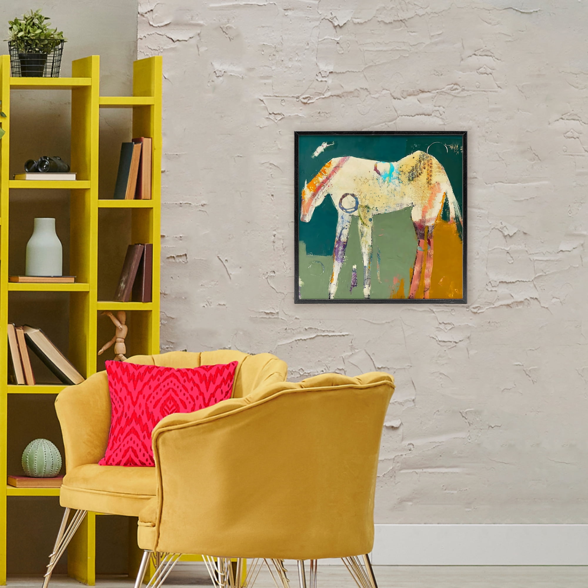 Into The Mystic Horse Black Framed Giclee Art, design by Dianna Fritzler