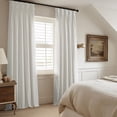 thumbnail image 2 of French Pleat Heritage Plush Velvet Room Darkening Curtains For Bedroom & Living Room Curtains (1 Panel) Single Panel Drapes, 2 of 4