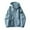 Blue(Style 412), variant on NuoCaiYun Spring Coats for Women Full Zip Hooded Jacket Waterproof Multi Pockets Long Sleeve Outwear Coat