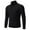 Black, variant on jjayotai Mens Sweater Tops Clearance Mens Quarter Zipper Mock Neck Sweater Comfy Slim Fit Cable Knitted Pullover Long Sleeve Solid Fall Winter Polo Tops