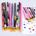 thumbnail image 3 of Trayknick Crayon Wax Dotting Pen Pencil Rhinestones Picker DIY Salon Manicure Art Tool Random Color, 3 of 6