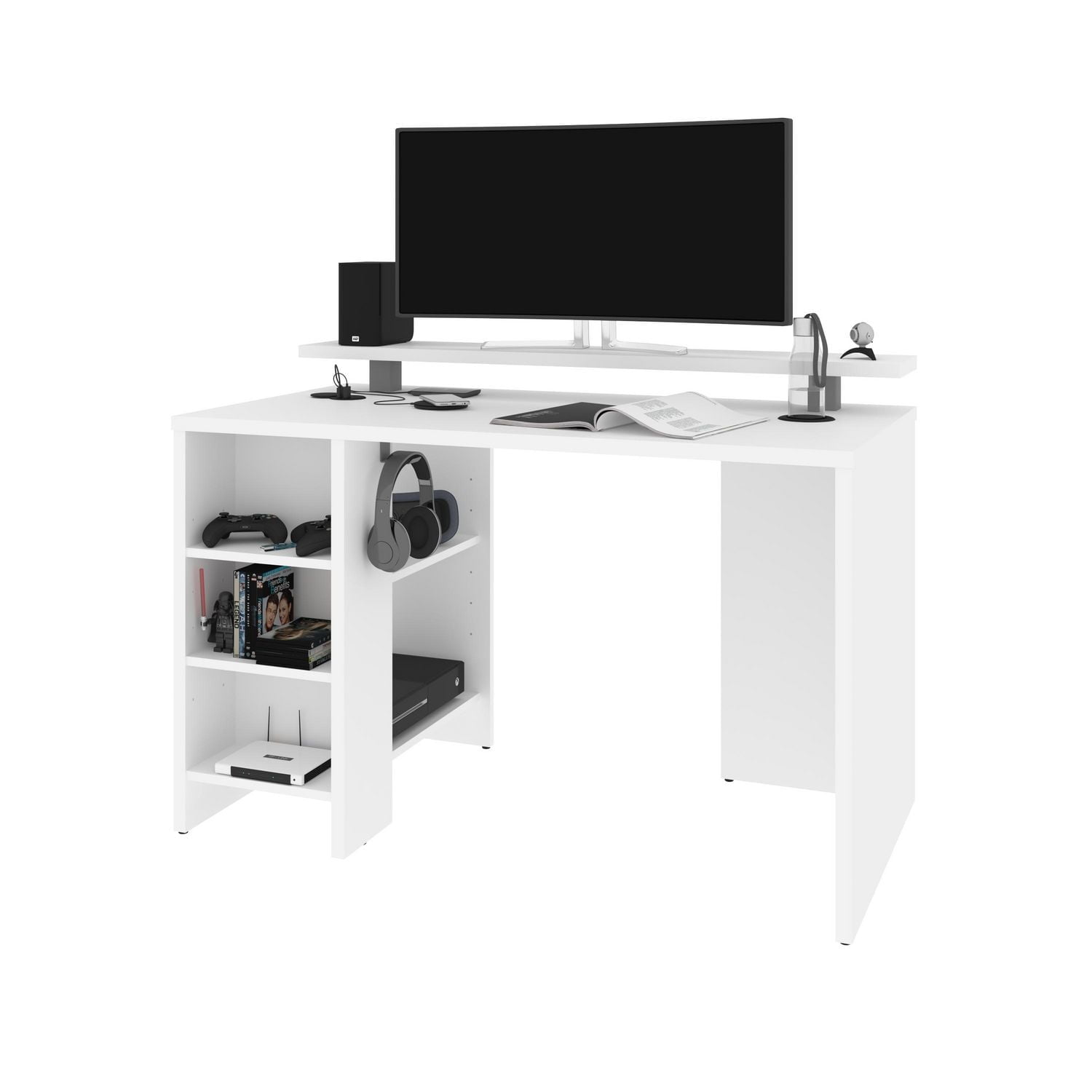 Bestar Electra Bureau de jeu 48L - Blanc