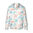 thumbnail image 3 of Fotbe Colorful Seashells1 Men's Women's UPF 50+ Sun Protection Jacket Hooded Cooling Shirt with Pockets Hiking Outdoor Performance-Medium, 3 of 9