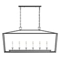 thumbnail image 3 of Aiwen Farmhouse Chandelier 6-Light Black Cage Pendant Light Fixture Industrial Hanging Ceiling Light, 3 of 10