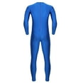thumbnail image 2 of vastwit Men's Stretchy Full Body Leotard Spandex Zentai Unitard Gymnastics Jumpsuit Sportswear Blue Large, 2 of 7