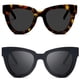 thumbnail image 1 of Gafas de Sol Dollger Retro Ojo de Gato Carey para Mujeres y Hombres, 1 of 7