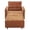 Orange, variant on 3 In 1 Pull Out Convertible Sleeper Sofa Bed, Chenille Upholstered Lounge Chair Recliner With USB Charging Port and Storage Pockets For Living Room Apartment