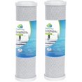 thumbnail image 1 of – 2 Pack Carbon Block Water Filter Cartridges Compatible with RainSoft 21179 Models – Removes Bad Taste and Odor – Whole House Replacement Filter Cartridge – 5 Micron, 1 of 7