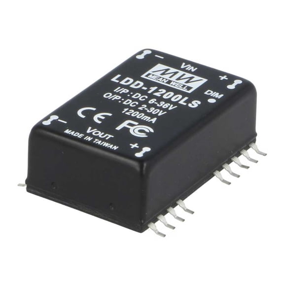 LDD-1200LS | Mean Well LDD-LS Step-Down 1200mA CC SMD DC LED Driver