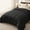 Black, variant on Soft Spandex‑Blend All‑Season Comforter, Box Quilted Polyester Fill, Machine Washable Down Alternative Bedding Comforter
