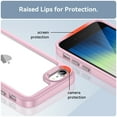 thumbnail image 6 of Allytech for iPhone SE 2022, iPhone SE 2020, iPhone 8, iPhone 7 Rugged Case Heavy Duty Crystal Clear Transparent Cover, Pink, 6 of 6