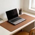 thumbnail image 6 of Waterproof Faux Leather Desk Mats,Non-Slip Oil-Proof Large Desktop Pad Mouse Pad for Office and Home,19.6x39.3 Inch,Brown, 6 of 7