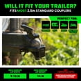 thumbnail image 4 of Rhino USA Heavy Duty Trailer Hitch Coupler Lock Kit For 2-5/16 Inch Trailers, 4 of 7