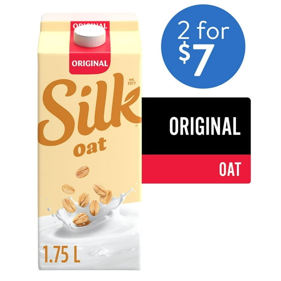 Silk Oat Milk Alternative, Original, Dairy Free, 1.75 L