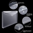 thumbnail image 3 of Eoout 24 Sobres Transparentes, Carpetas Ampliables Para Documentos Y Carpetas Impermeables Con Cierre A Presión, Tamaño A4, Tamaño Carta Para Material Escolar Y De Oficina, 3 of 5