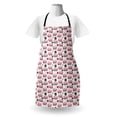 thumbnail image 3 of Vintage Trucks Apron, Themed Pattern of Cartoon Style Pastel Tone Vehicle Art, Unisex Kitchen Bib with Adjustable Neck for Cooking Gardening, Adult Size, Pastel Pink Dark Grey, by Ambesonne, 3 of 4