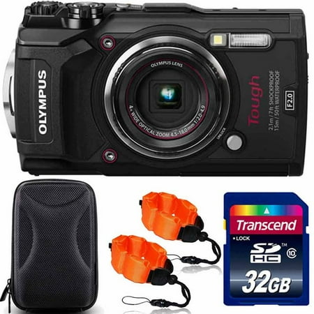 Olympus Digital Camera Skin - Olympus Tough TG-5 Waterproof Digital Camera Black With Premium Accessory Kit