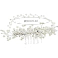 thumbnail image 2 of Peigne Pince à Cheveux de Mariée Floral en Perles Cristal Accessoires pour Cheveux de Mariée, 2 of 5