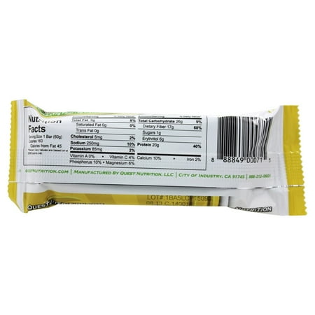 Quest Nutrition - Quest Bar Protein Bar Lemon Cream Pie - 12 Bars