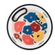 thumbnail image 3 of Tabla de cortar acrílica redonda con diseño floral, multiusos, fácil de limpiar, perfecta para frutas, comida para niños y decoración de cocina, 3 of 5