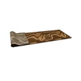 thumbnail image 3 of Allstar Rugs 2' 0" x 6' 11" Mocha Modern Abstract Themed Polypropylene Runner with a Choclate Viscous Fluid Design and White Accents. Machine-Made in Turkey., 3 of 3