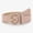 Pink, variant on Under $4 Women Wide Elastic Waist Belt With Alloy Pin Rhinestone Round Buckle Everyday And Outdoor Wear Vintage Retro Casual Elegant Stretch Skinny Thin, Pink