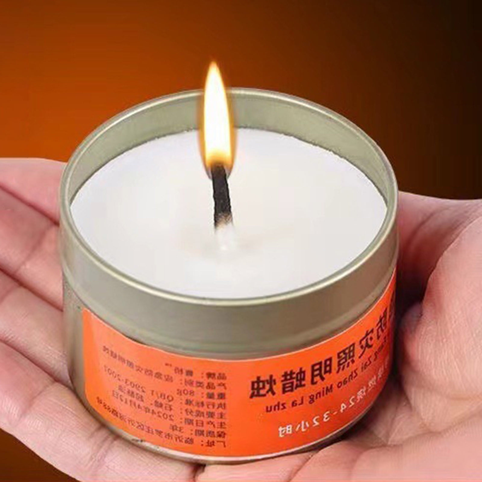 Bougies De Survie Longue Durée - Lot De 10 - Combustion 36h - étanches - Pour Camping Panne De Courant Urgence - Cire De Soja Sans Fumée