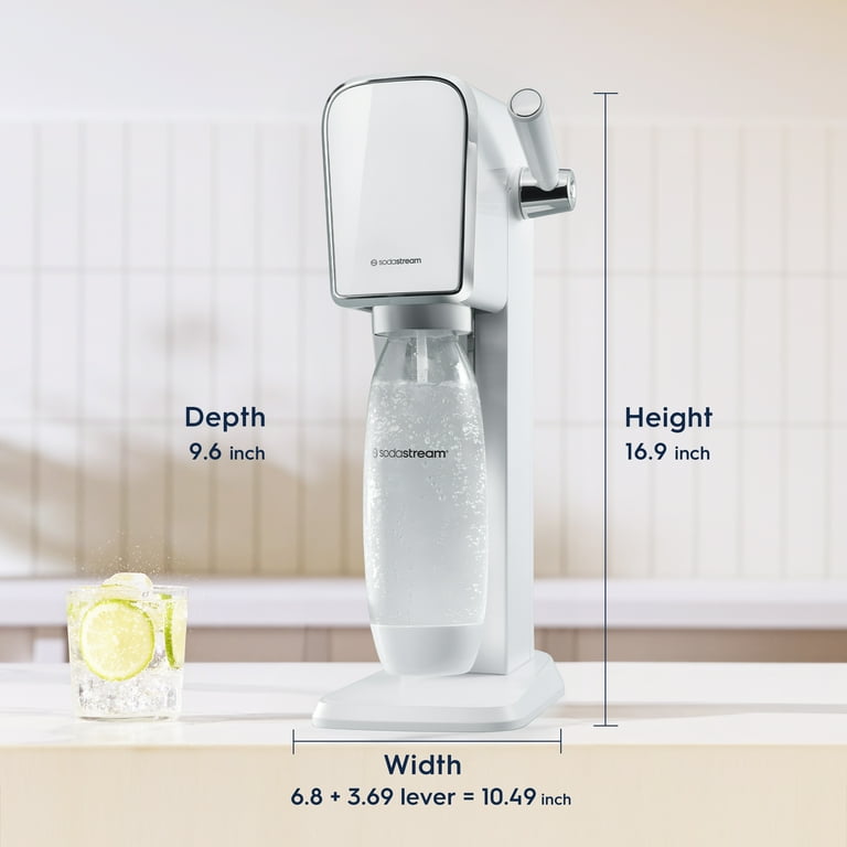 SodaStream Art (White) Sparkling Water Maker Bundle, with SodaStream Art (White) Sparkling Water Maker Bundle, with