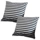 thumbnail image 1 of 2 unidades de almohada de franela, cojín para sofá, edredón, funda de almohada a cuadros geométricos sin almohada central, 1 of 5