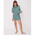 thumbnail image 5 of Hanes Originals Women's SuperSoft Comfywear Boxy T-Shirt Faded Sage Green S, 5 of 7