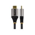 thumbnail image 2 of StarTech.com 10ft (3m) HDMI 2.1 Cable, Certified Ultra High Speed HDMI Cable 48Gbps, 8K 60Hz/4K 120Hz HDR10+ eARC, Ultra HD 8K HDMI Cable/Cord w/TPE Jacket, For UHD Monitor/TV/Display - Dolby Vision/Atmos, DTS-HD (HDMM21V3M) - Ultra High Speed - HDMI cable with Ethernet - HDMI male to HDMI male - 10 ft - shielded - gray, black - passive, 4K120Hz support, 8K60Hz (7680 x 4320) support - for P/N: 4PORT-8K-HDMI-SWITCH, 2 of 10
