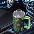 thumbnail image 4 of Winter Snowflake 40oz Christmas Tumbler with Handle and Straw, Stainless Steel Holiday Coffee Mug, Festive Santa Cup, Xmas Gifts for Women, 4 of 4