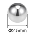thumbnail image 2 of Uxcell Billes de Roulement en Acier Inoxydable 304 Matériel de Précision G100 2.5mm /0.1 Pouces, 2 of 5