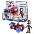 thumbnail image 3 of Figura de acción + vehículo Marvel Miles Morales Spider-Man, 3 of 9