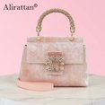 thumbnail image 2 of Alirattan-Bolso de mano con diamantes y flores para mujer, bolsa de terciopelo con diamantes de imitación, con textura de nicho de alta gama, 2022 Fivean unisex, 2 of 2