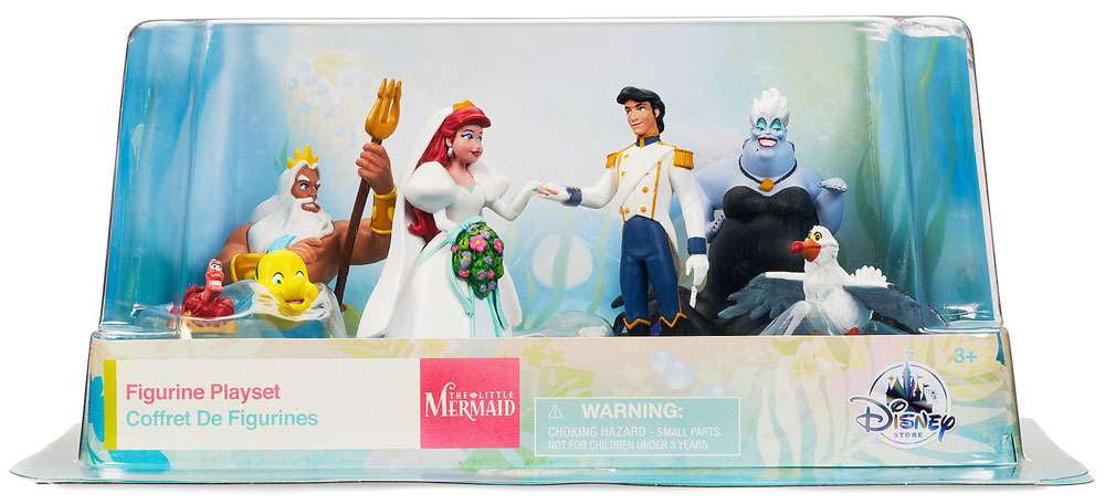 little mermaid figure set