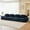 Blue, variant on 153" Modern Modular Sectional Sofa for Living Room, Corduroy Fabric, 4-Seater Couch with Deep Seat, Pearl-like Piping, Tufted Design, Buckle Connection, No Assembly, Anti-slip Design (Black)
