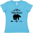 thumbnail image 3 of Inktastic Mamaw Bear Grandma Women's V-Neck T-Shirt, 3 of 5