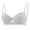 Gray, variant on Lmnyox Lace Balconette Bra for Women Breathable Push Up Wireless Bralettes with Adjustable Strap Women's Everyday Bra