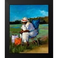 thumbnail image 2 of Slivka, Jane 20x24 Black Modern Framed Museum Art Print Titled - Fishing Again, 2 of 5