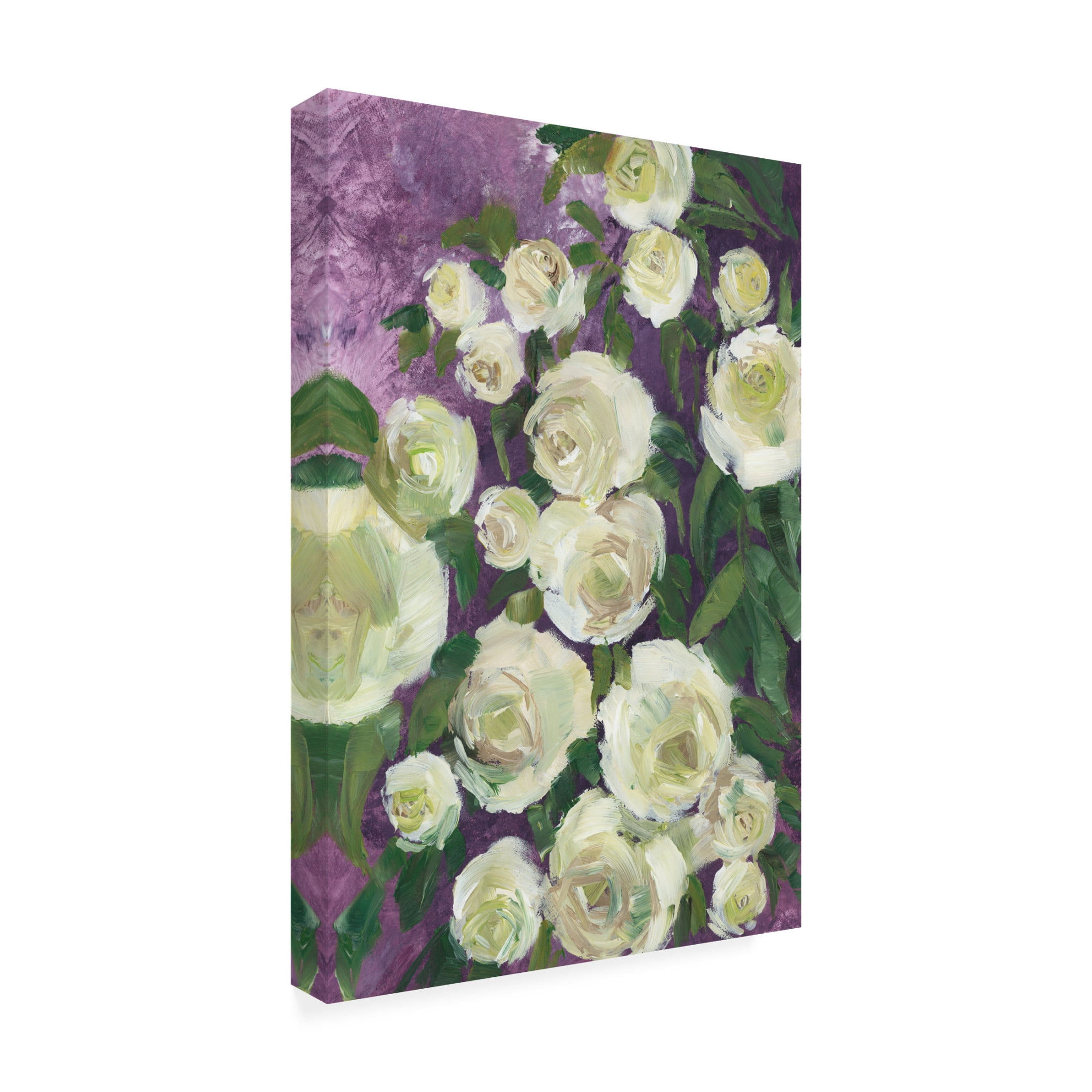 Trademark Fine Art Rosana Laiz Blursbyai Noray painterly roses Canvas Wall Art