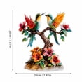 thumbnail image 4 of Spring Home Accent Piece, Spring Decorations for Home, Spring Table Centerpiece, Bird Figurines Home Decor, 8X8X0.5 Inch 1Pc 2D Acrylic Handmade Hummingbird Decoration for Table, 4 of 6